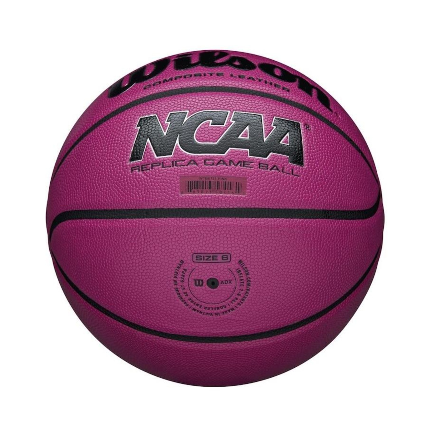 Bola de Basquete Wilson NCAA - Preto/Prata