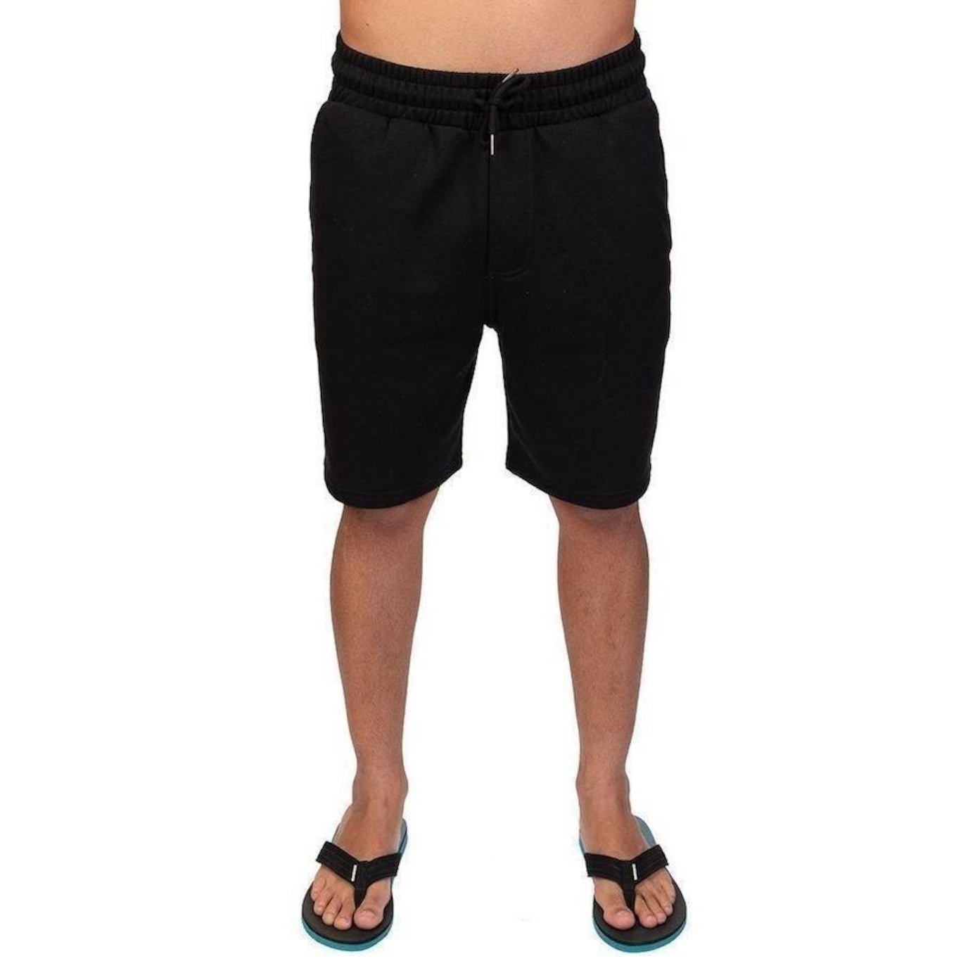 Bermuda Quiksilver Moletom Checker Sig - Masculina - Foto 1