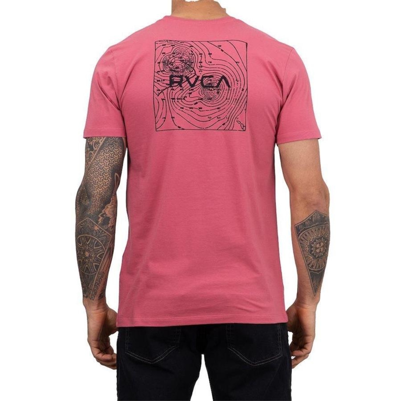 Camiseta RVCA Topographic - Masculina - Foto 2