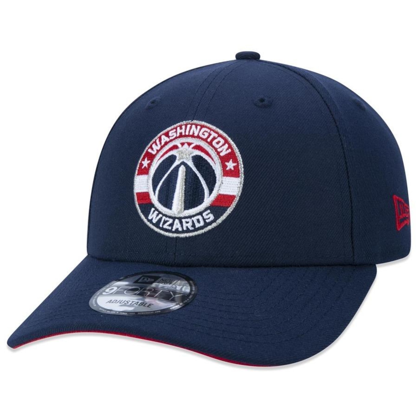 Boné Aba Curva New Era 9Forty NBA Washington Wizards - Snapback - Adulto - Foto 1