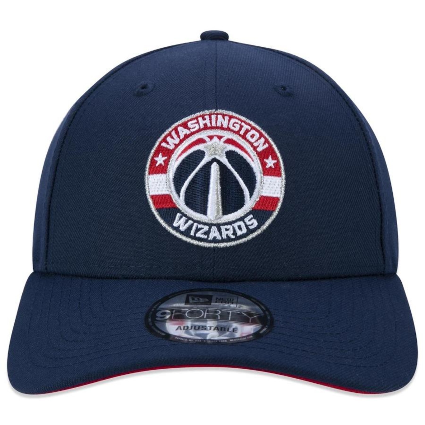 Boné Aba Curva New Era 9Forty NBA Washington Wizards - Snapback - Adulto - Foto 2