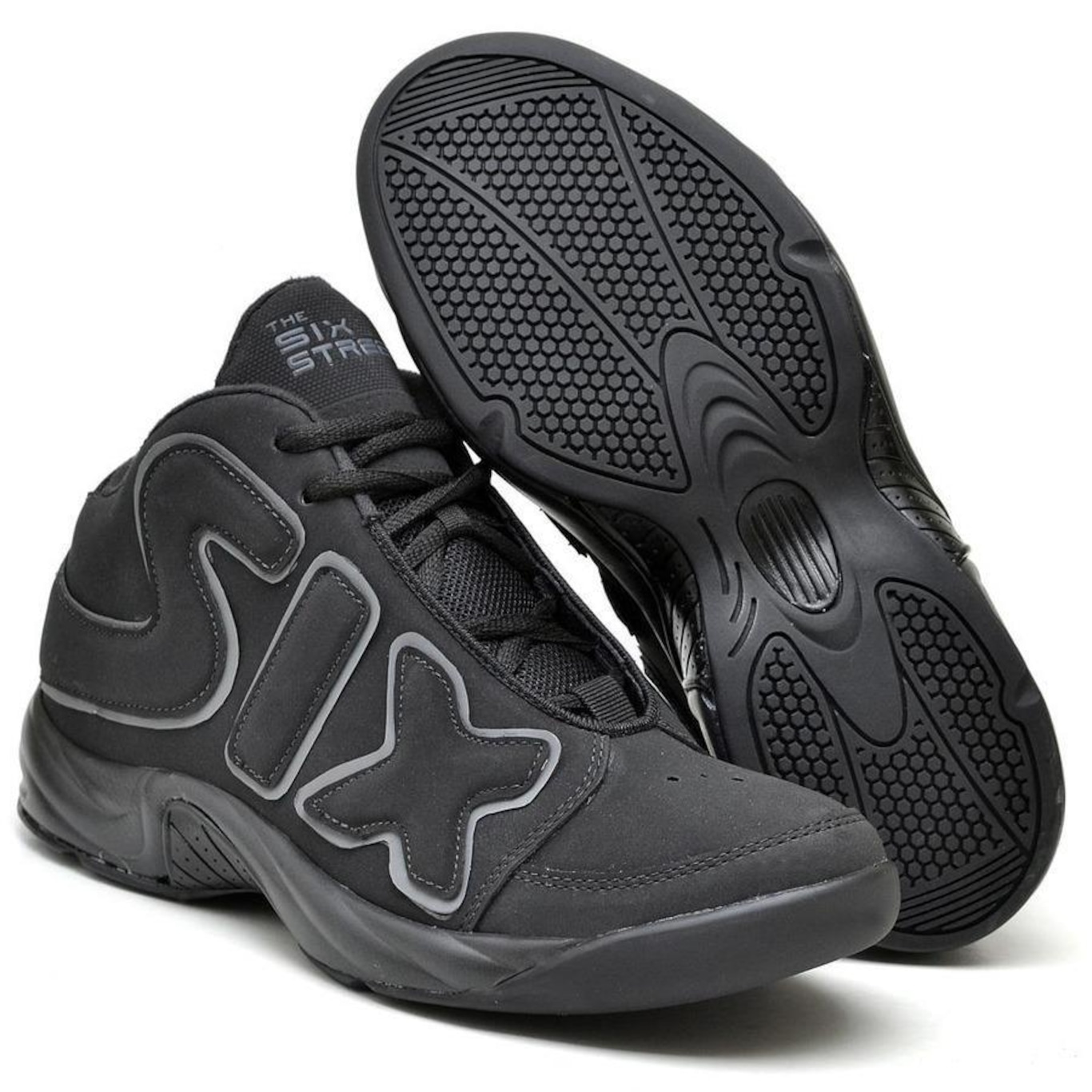 Tênis Six Street Basquete Tamanho Especial Zoom Freak - Masculino - Foto 3