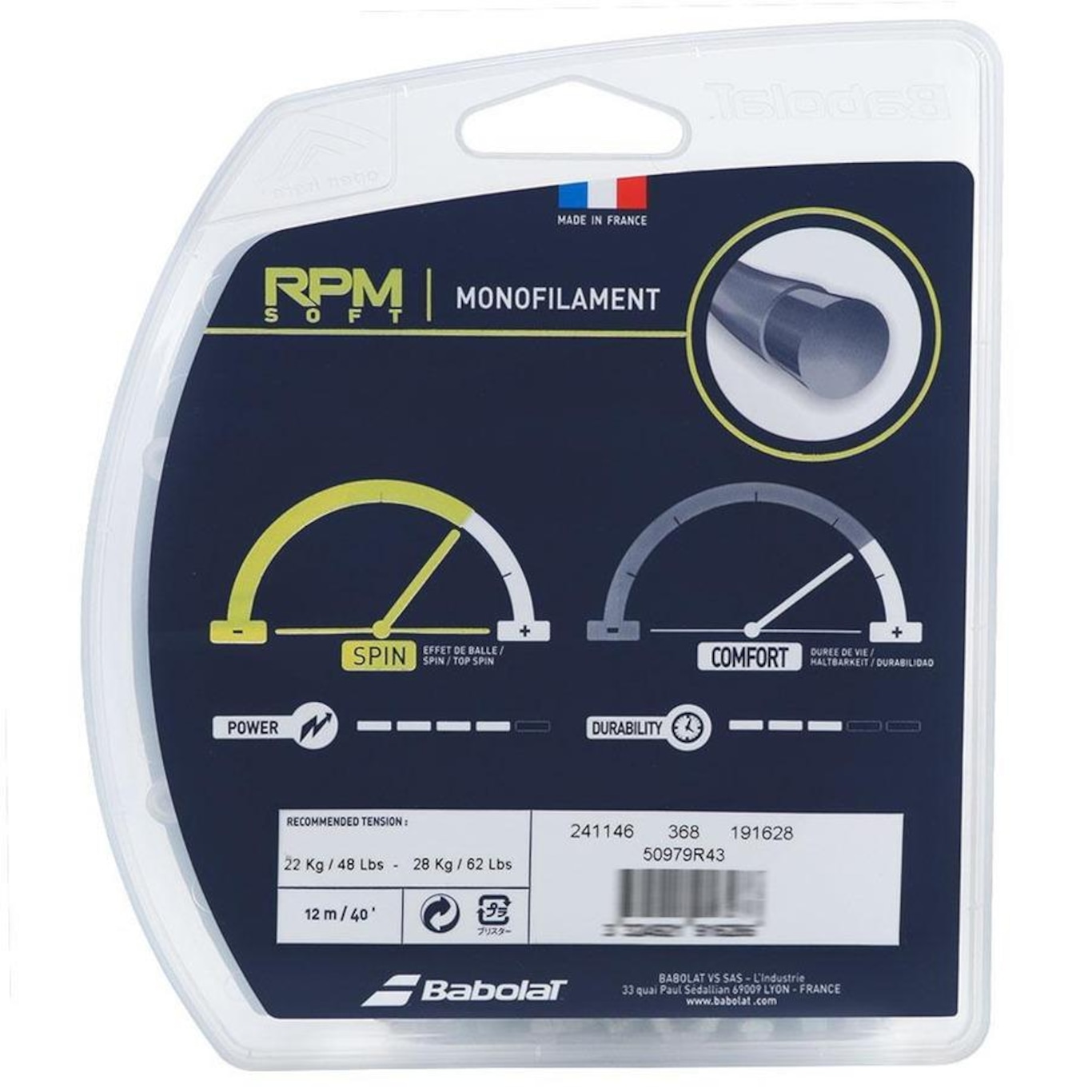 Corda Babolat RPM Soft 17L 1.25mm - Set Individual - Foto 3