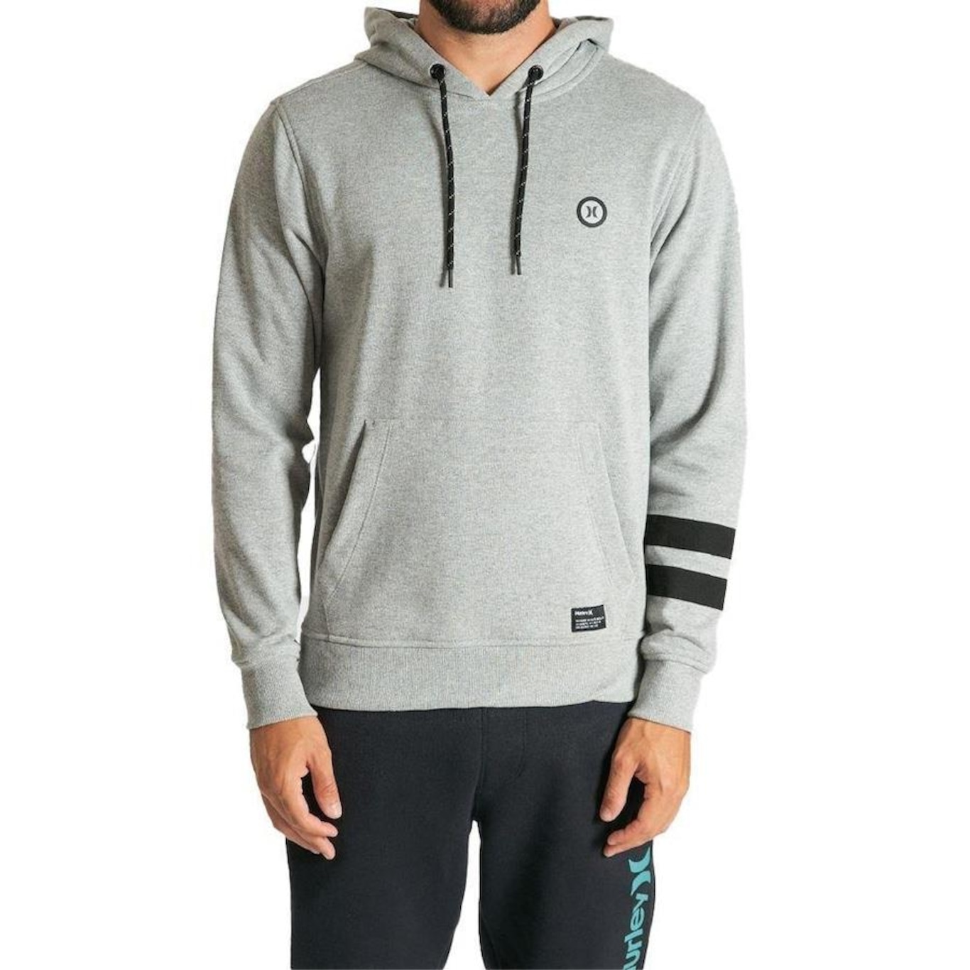 Blusão de Moletom com Capuz Hurley Layers - Masculino - Foto 1