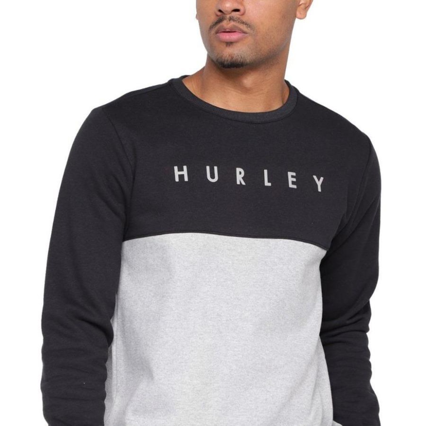 Blusão de Moletom sem Capuz Hurley Type - Masculino - Foto 3