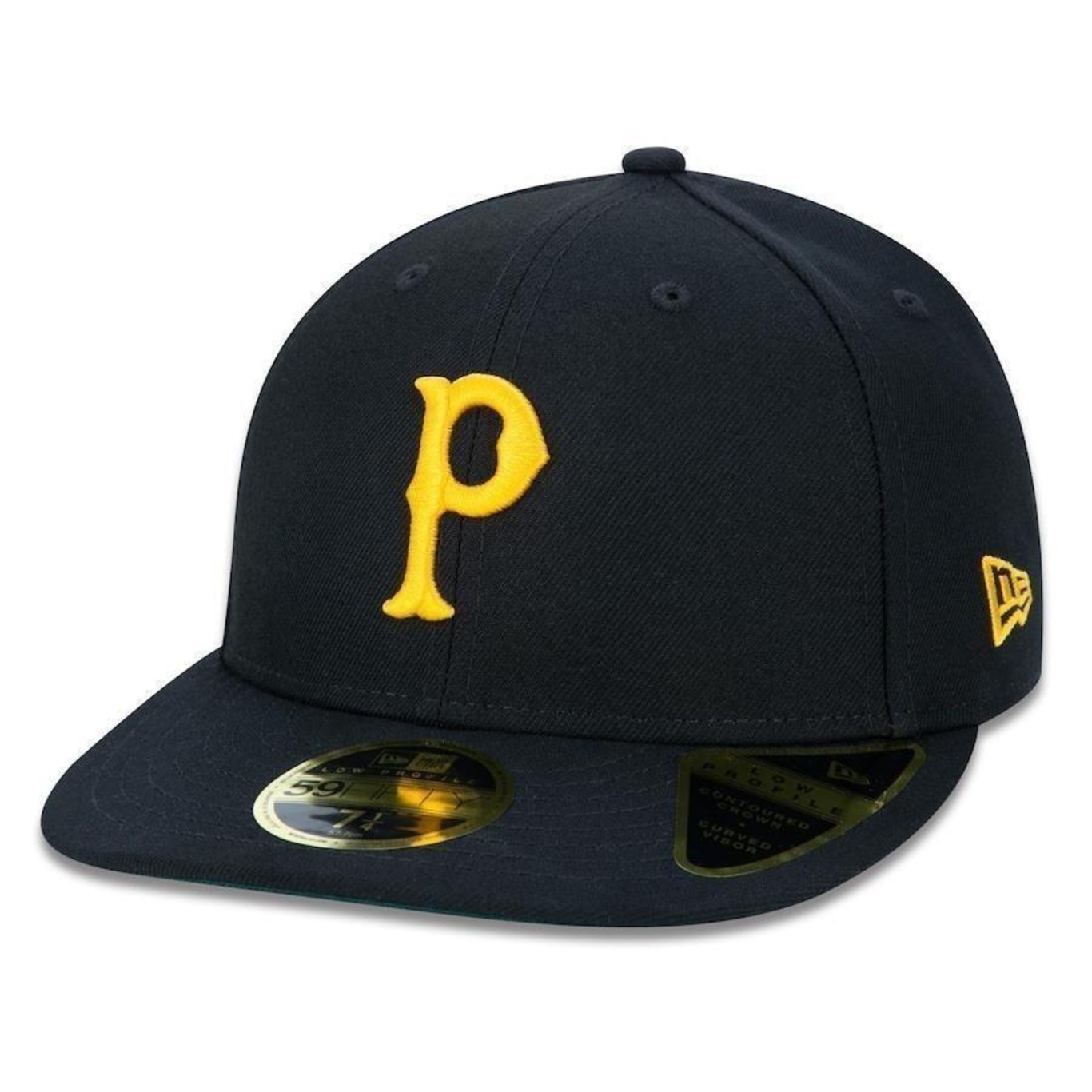 Boné Aba Reta New Era 59fifty Low Profile MLB Pittsburgh Pirates Modern Classic - Fechado - Adulto - Foto 1