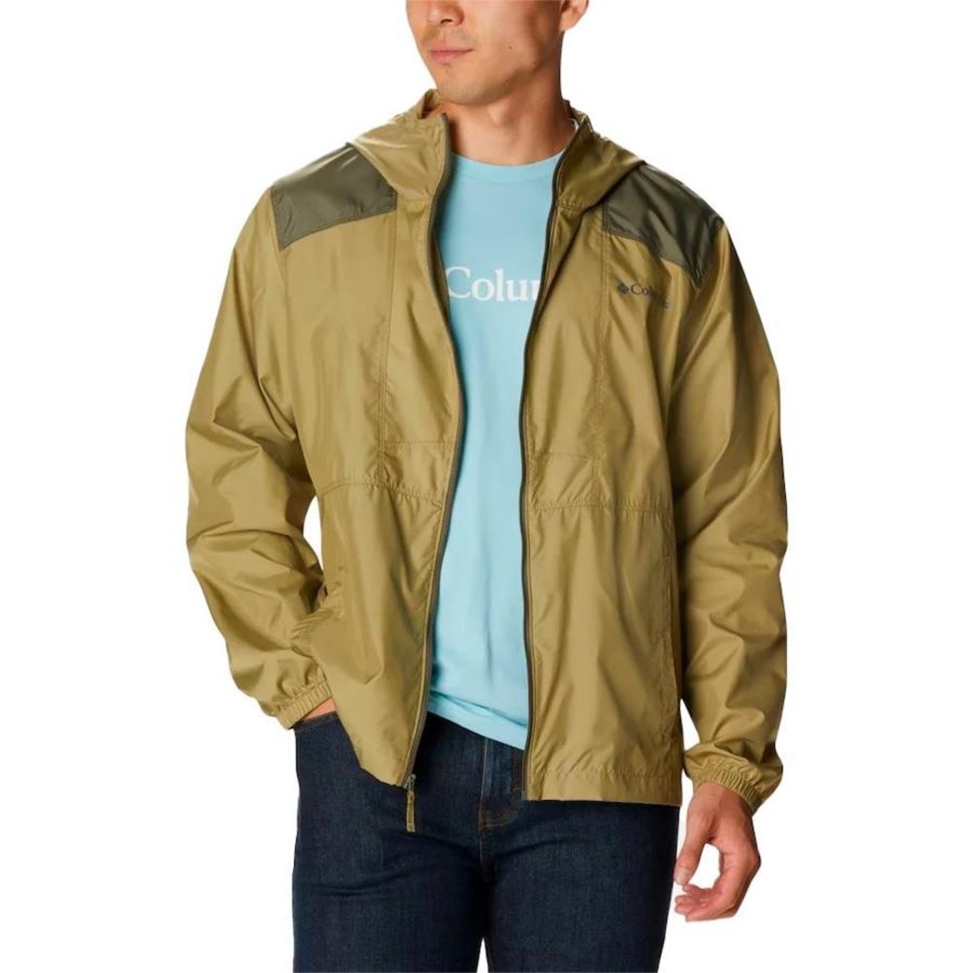 Jaqueta com Capuz Columbia Flashback Windbreaker - Masculina - Foto 2