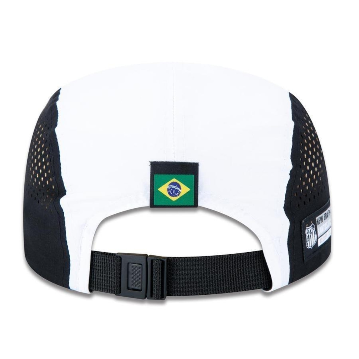 Boné Aba Reta New Era Camper Futebol Santos - Strapback - Adulto - Foto 4