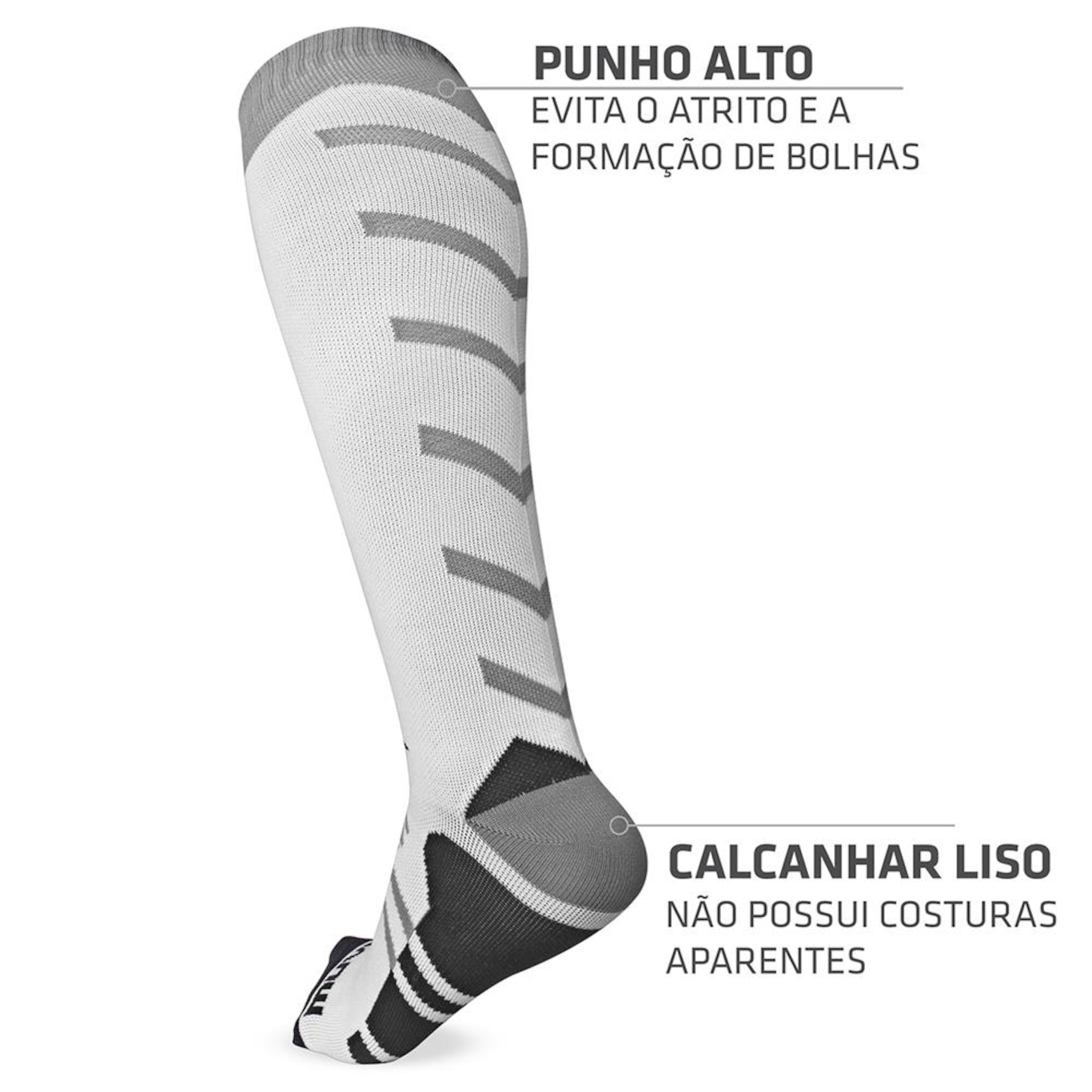 Kit de Meias de Compressão Muvin Arrow - Unissex - 3 Pares - Foto 3