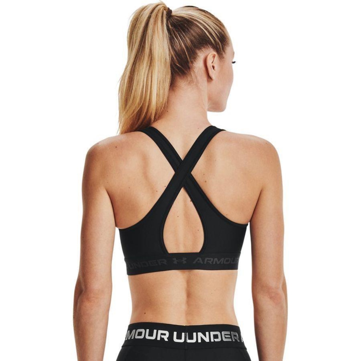 Top Fitness Under Armour Crossback Mid Bra - Feminino - Foto 4