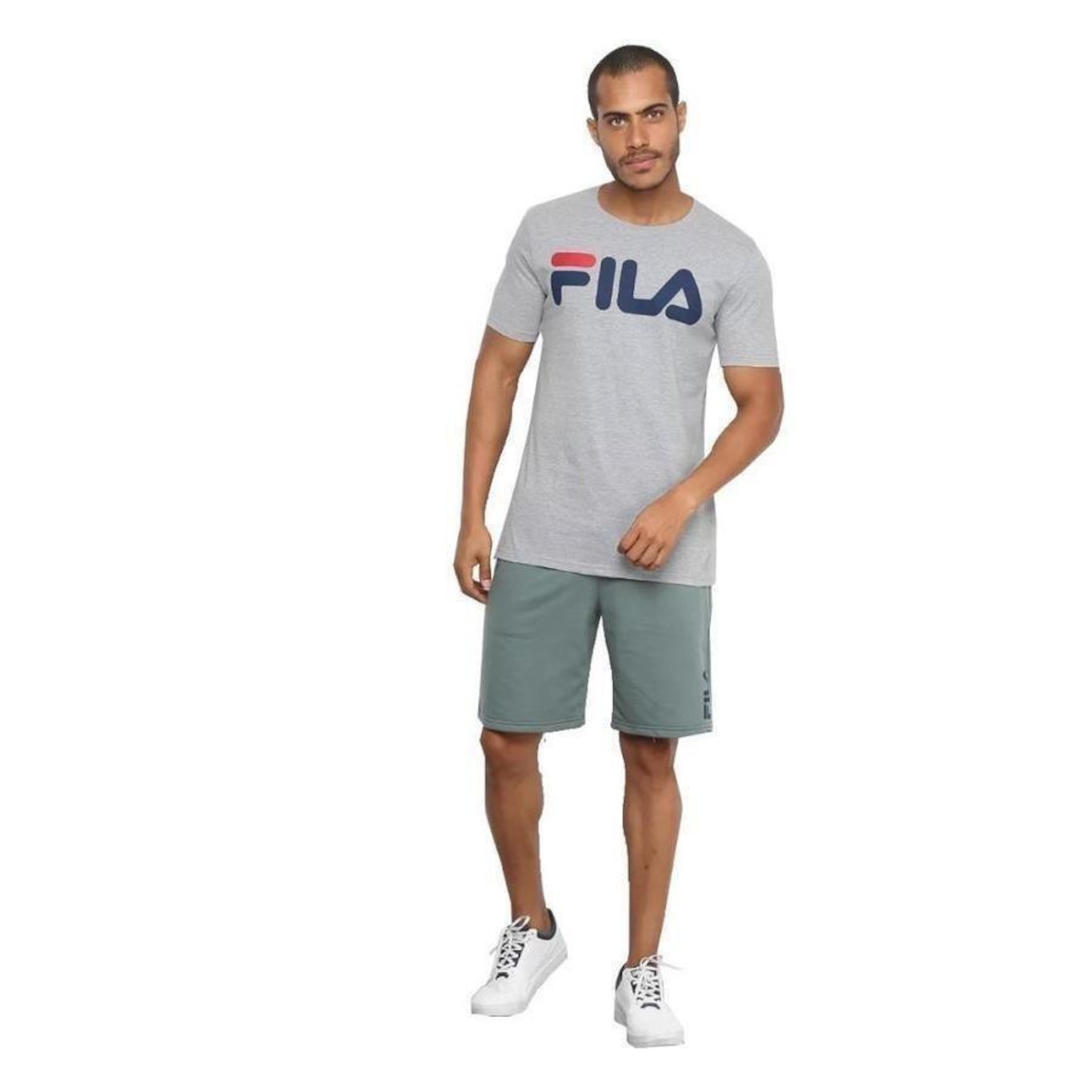 Camiseta Fila Manga Curta Letter Premium - Masculina - Foto 5