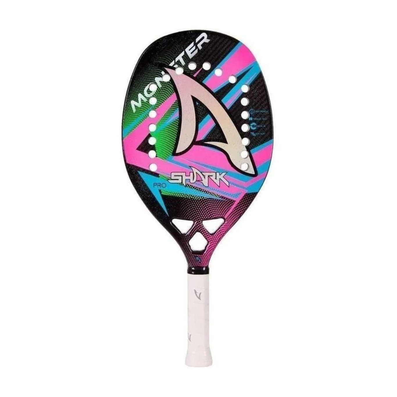 Raquete de Beach Tennis Shark Monster 2022 3K - Foto 2