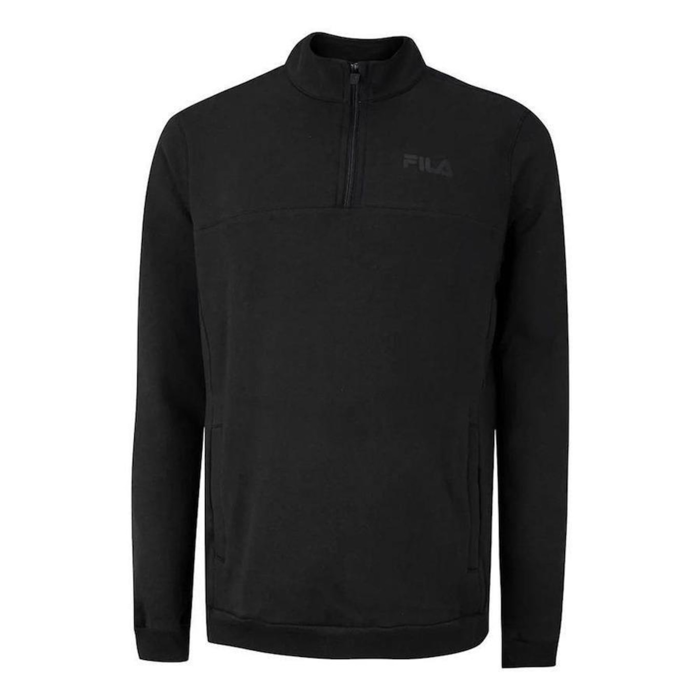 Blusão de Moletom sem Capuz Fila Comfort Zip - Masculino - Foto 1