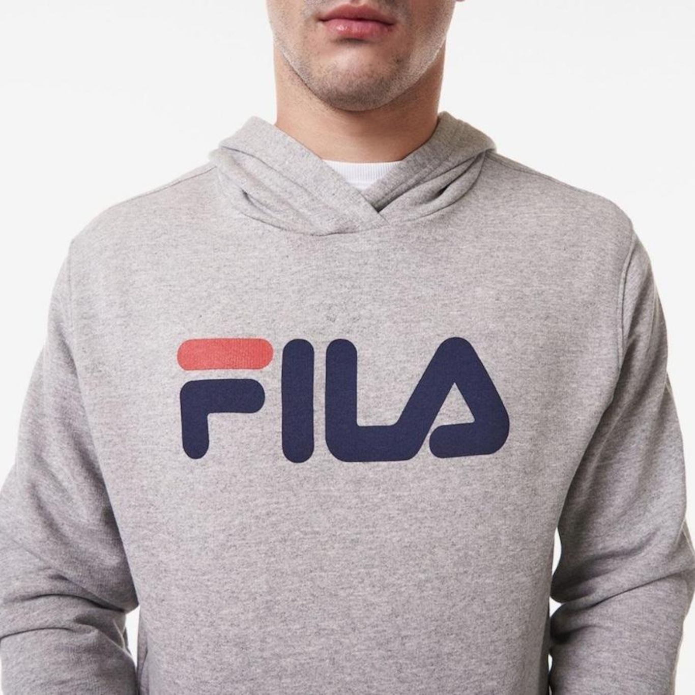 Blusão de Moletom Fila Letter New - Masculino - Foto 1