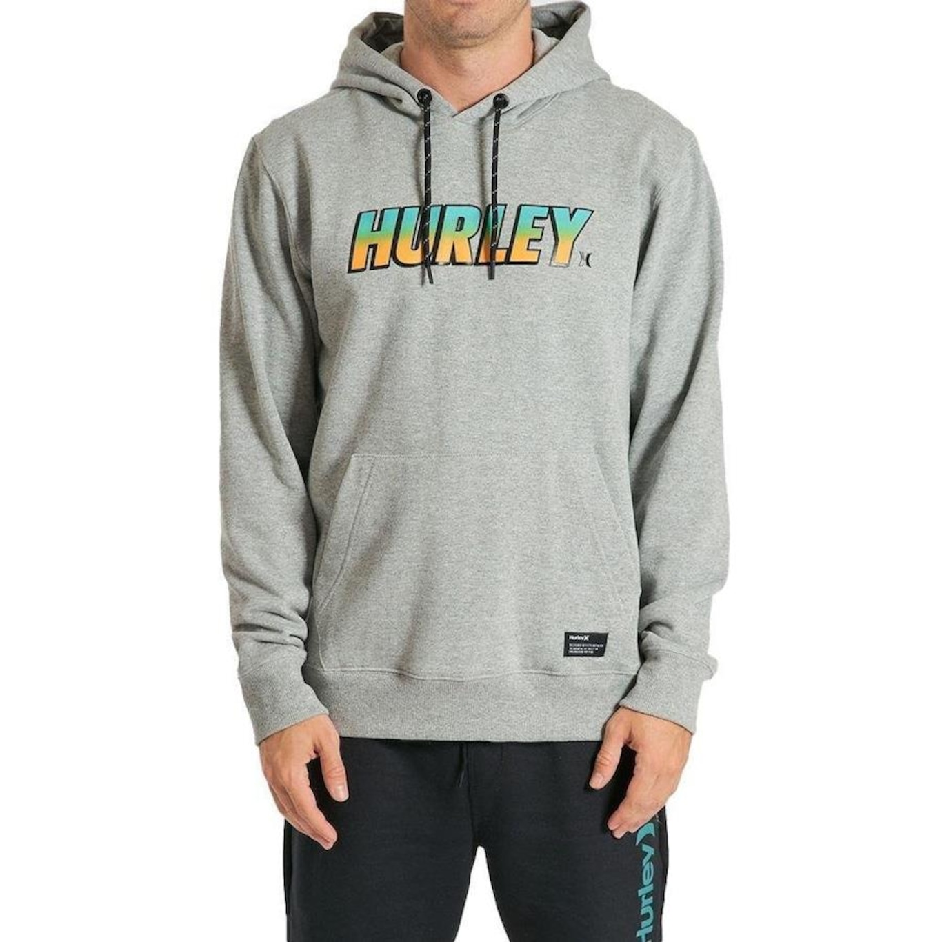 Blusão Com Capuz Hurley Canguru Fastlane -Masculino - Foto 1