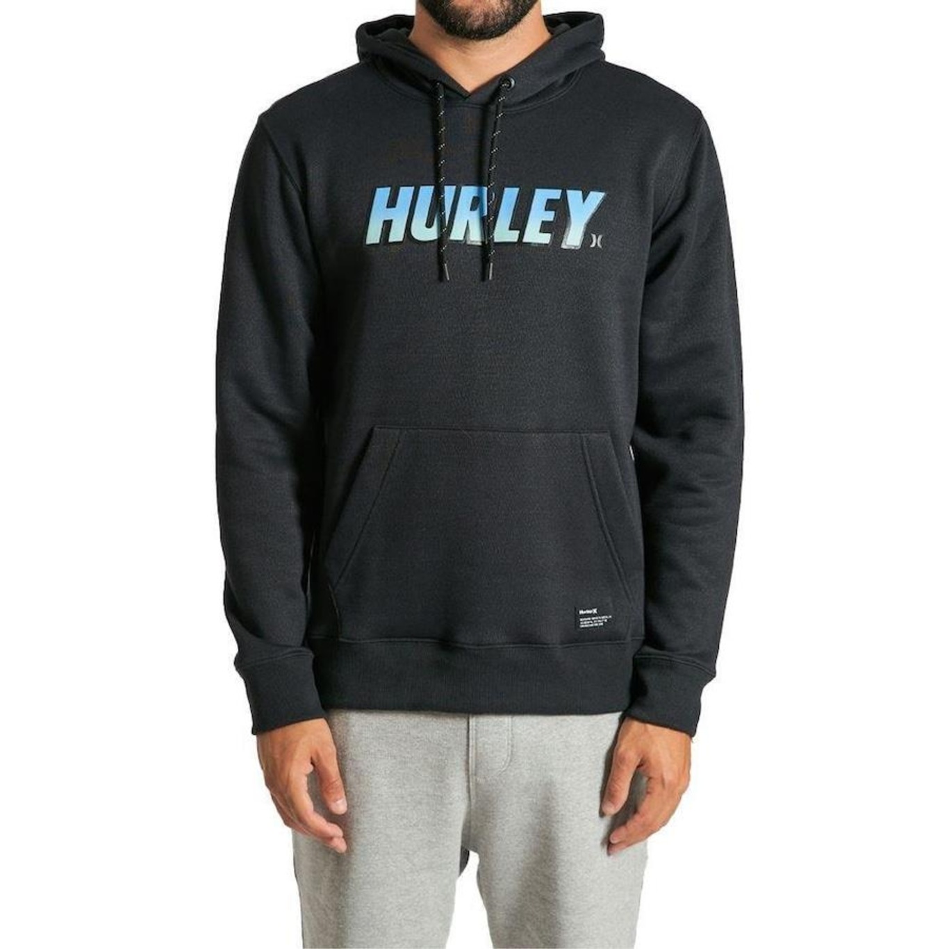 Blusão Com Capuz Hurley Canguru Fastlane -Masculino - Foto 1