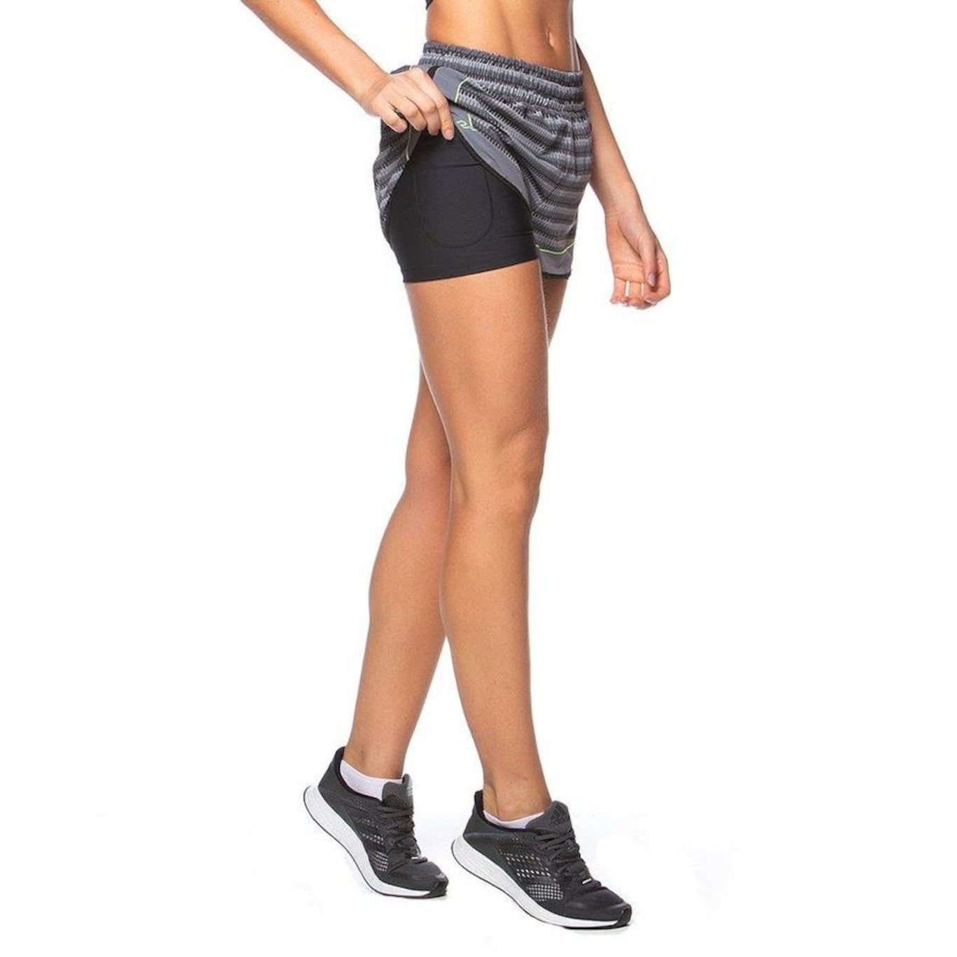 Shorts 2 Em 1 Run More Silky - Feminino - Foto 3