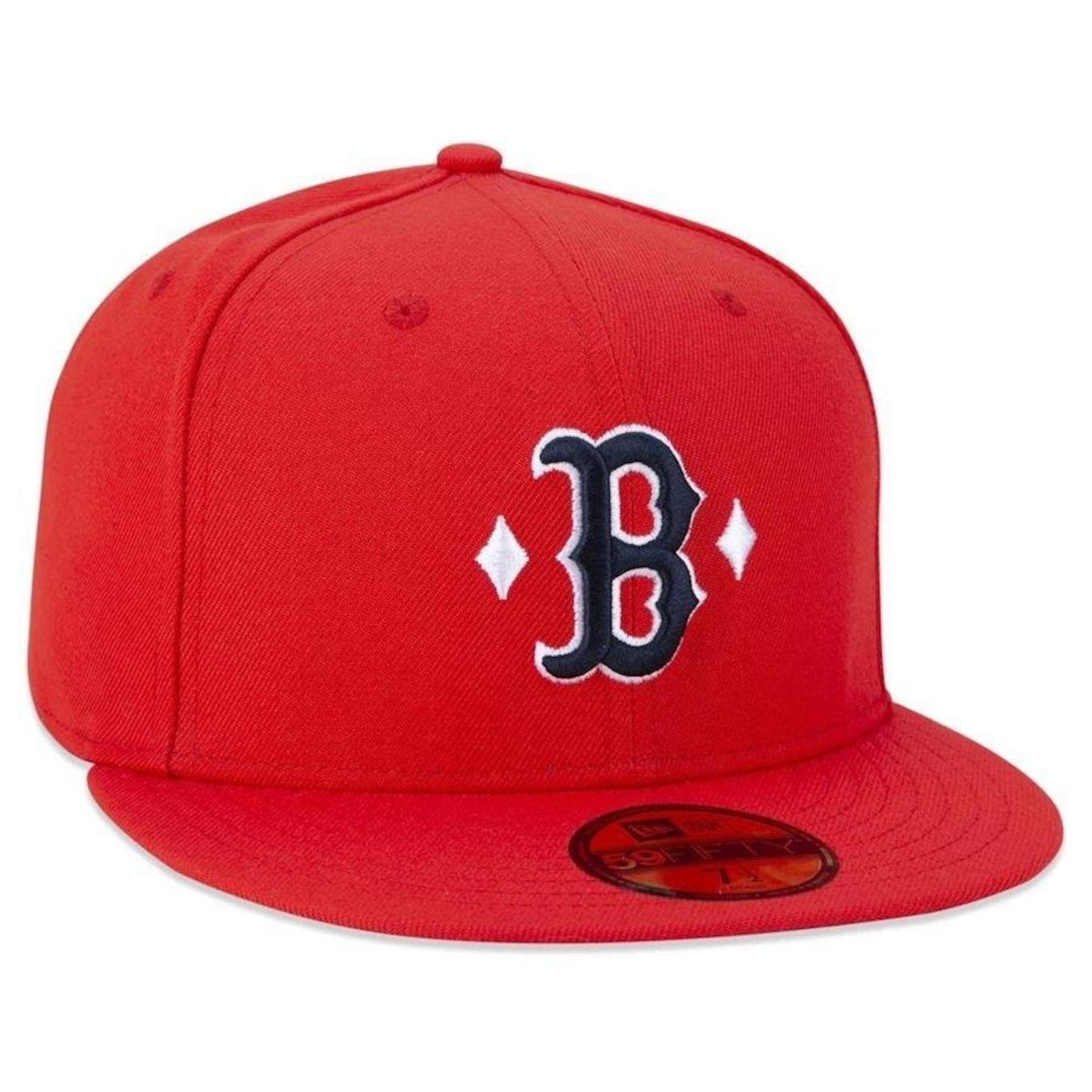 Boné Aba Reta New Era Boston Red Sox 5950 Street Classic Paisley - Fechado - Adulto - Foto 4