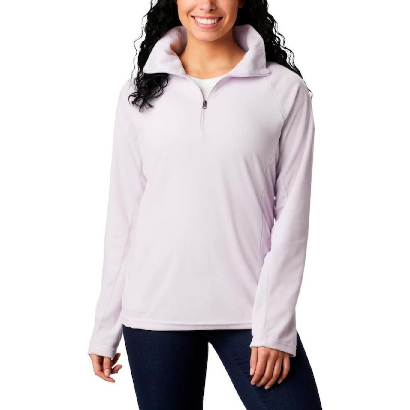 Blusão de Moletom Columbia Glacial IV Half Zip - Feminino - Foto 1