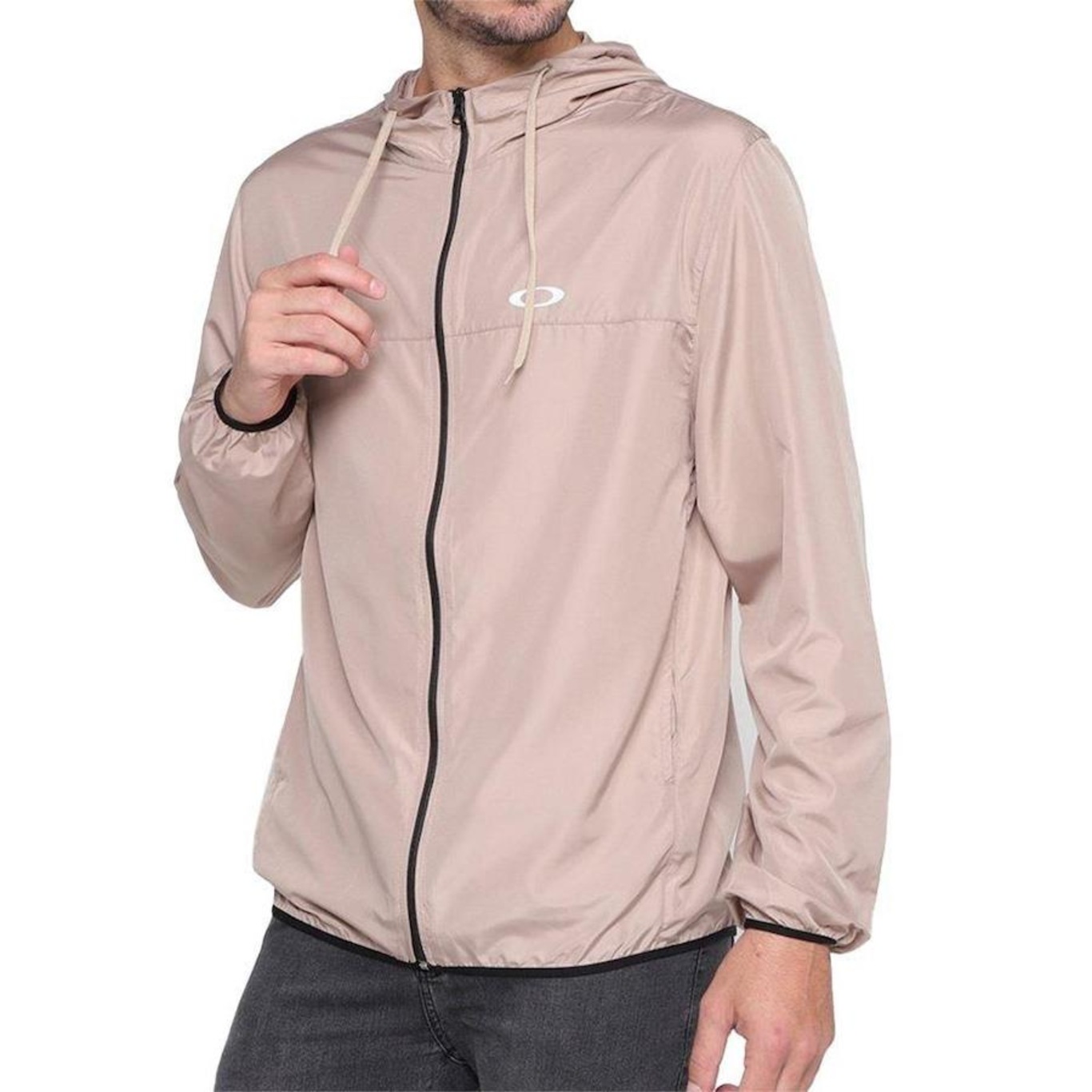 Jaqueta Com Capuz Oakley Windbreaker - Masculina - Foto 1