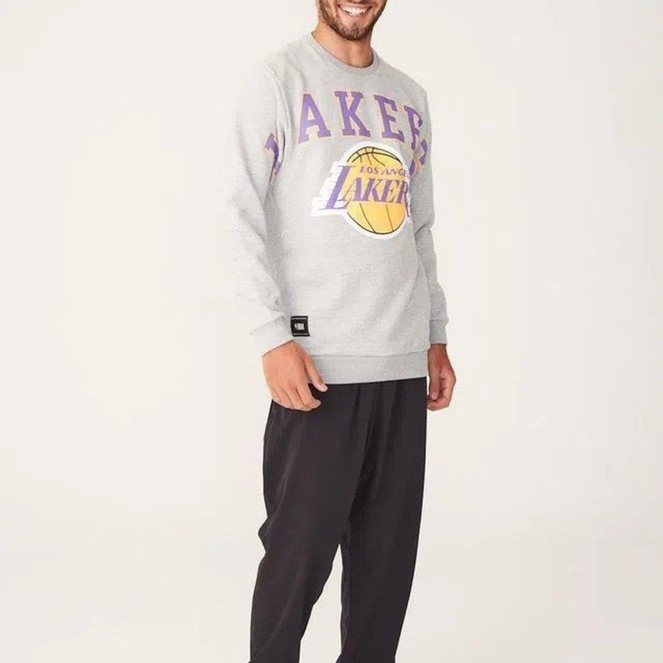 Moletom Careca NBA Los Angeles Lakers Masculino - Foto 1