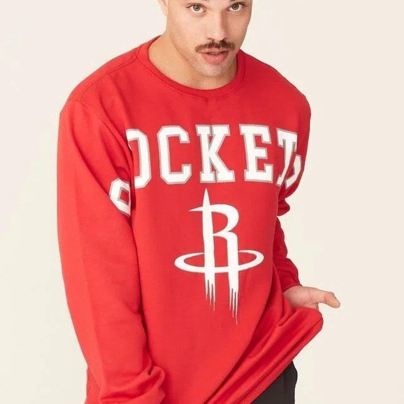 Moletom Careca NBA Houston Rockets Masculino - Foto 3