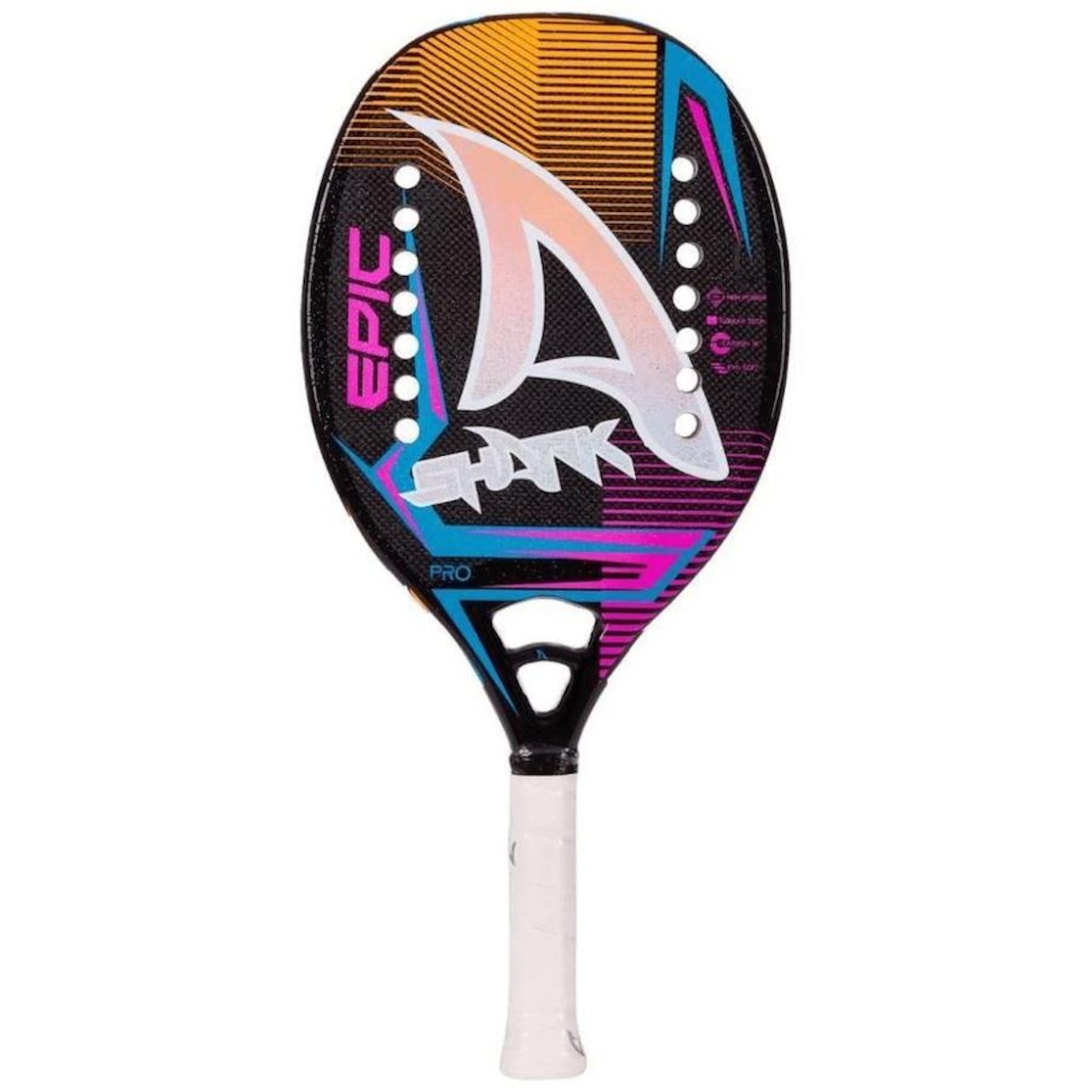 Raquete de Beach Tennis Shark Epic 2022 + Capa - Foto 1