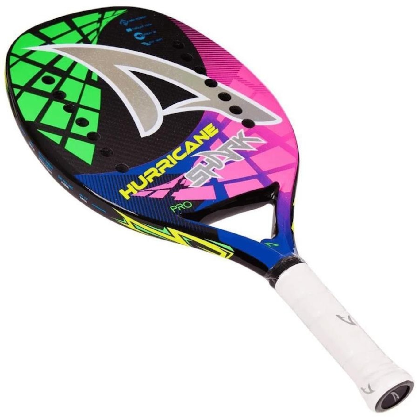 Raquete de Beach Tennis Shark Hurricane 2022 + Capa - Foto 3