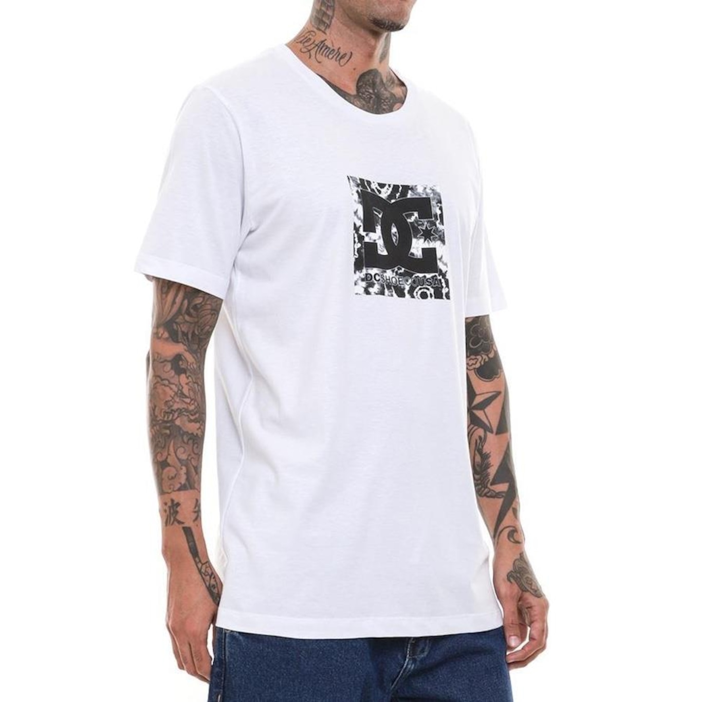 Camiseta DC Shoes Square Star Fill Marble - Masculina - Foto 2