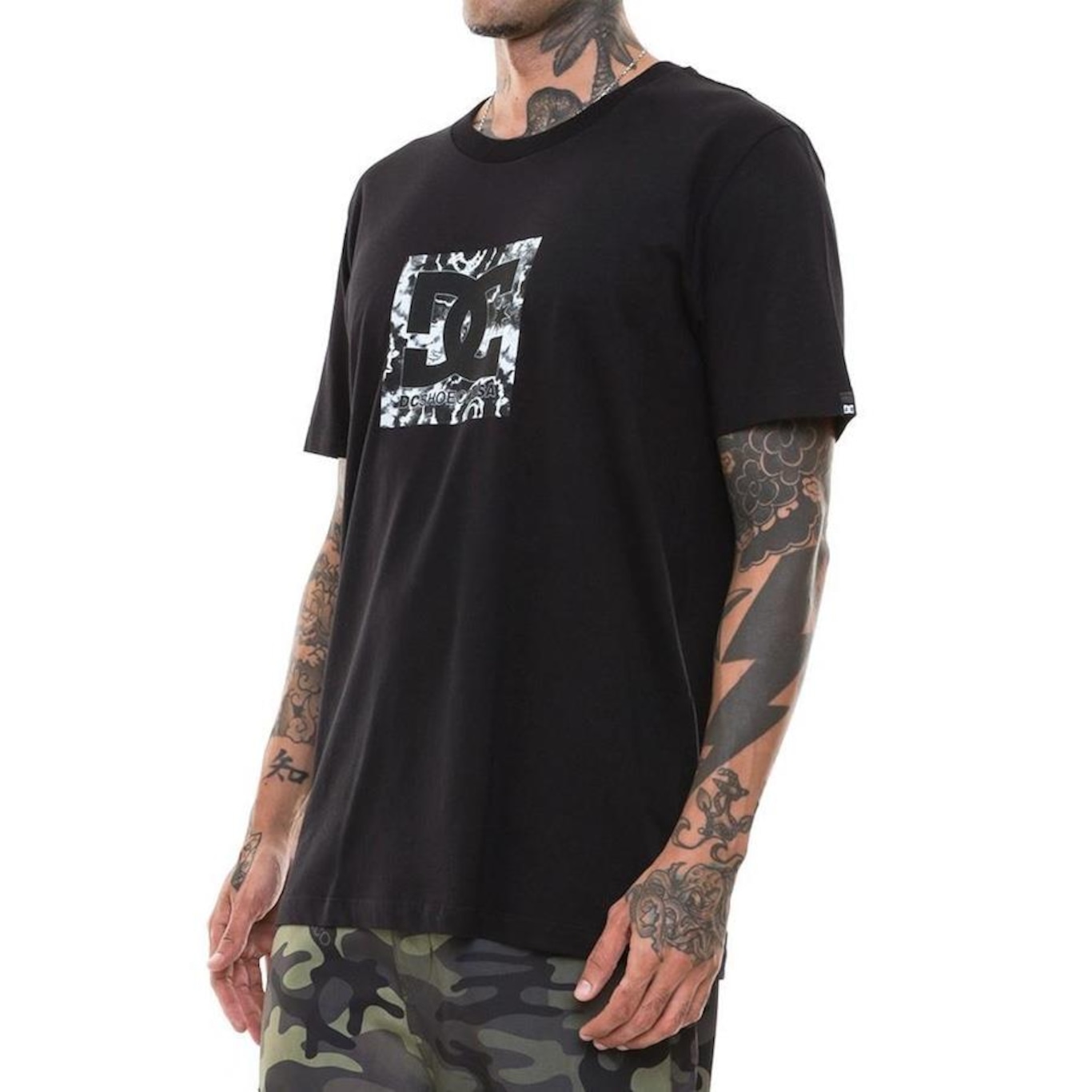 Camiseta DC Shoes Square Star Fill Marble - Masculina - Foto 3