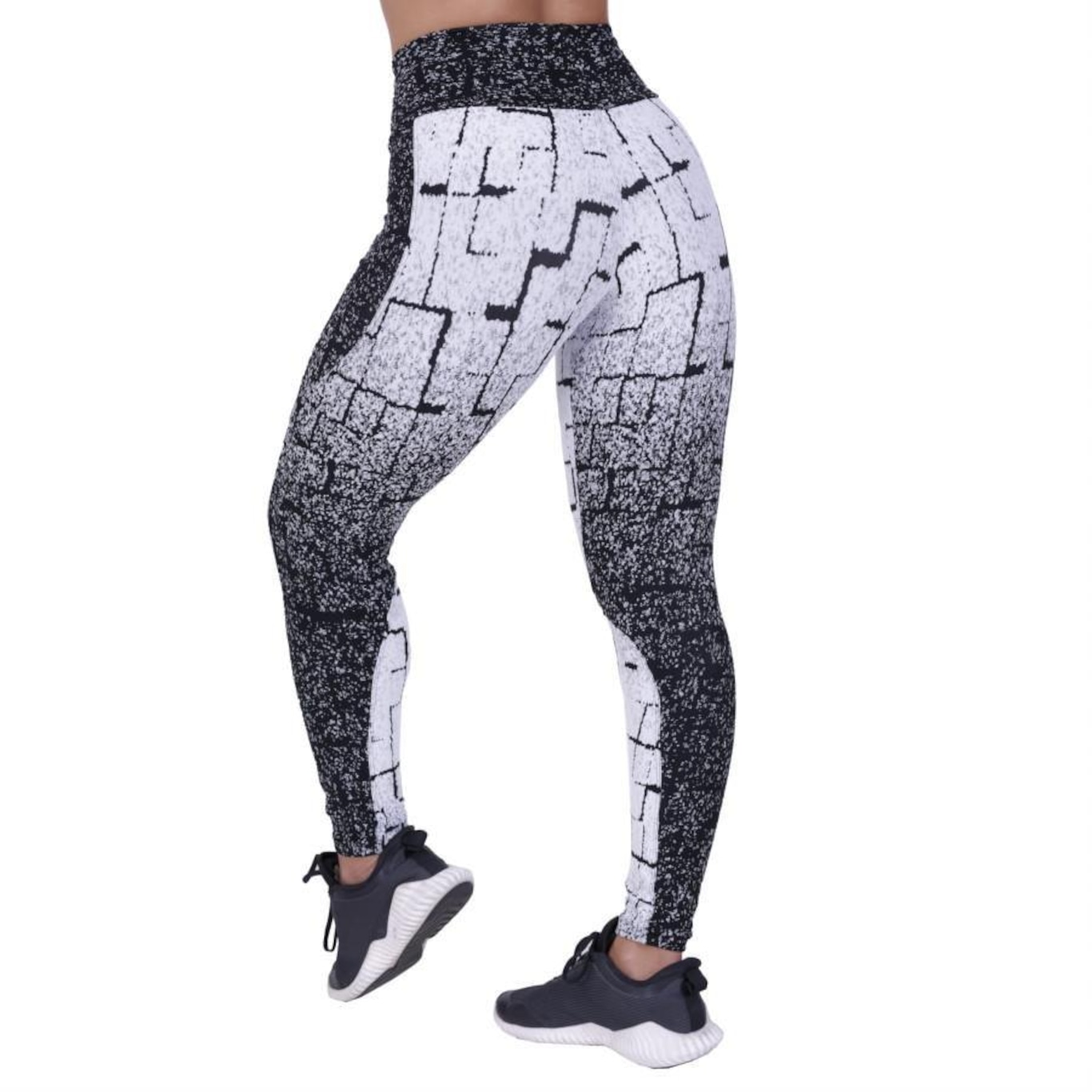 Calça Legging Fitness Orbis Fitness Recortes Degrade Cós Transpassado - Feminina - Foto 2