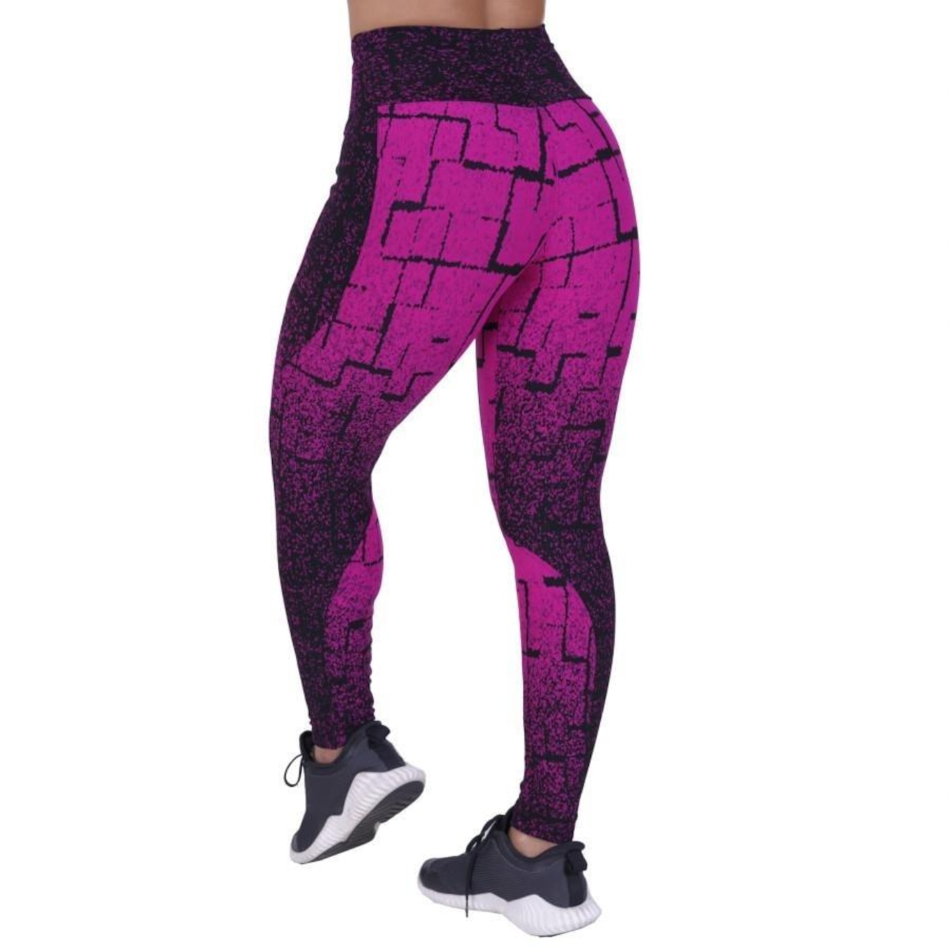 Calça Legging Fitness Orbis Fitness Recortes Degrade Cós Transpassado - Feminina - Foto 2