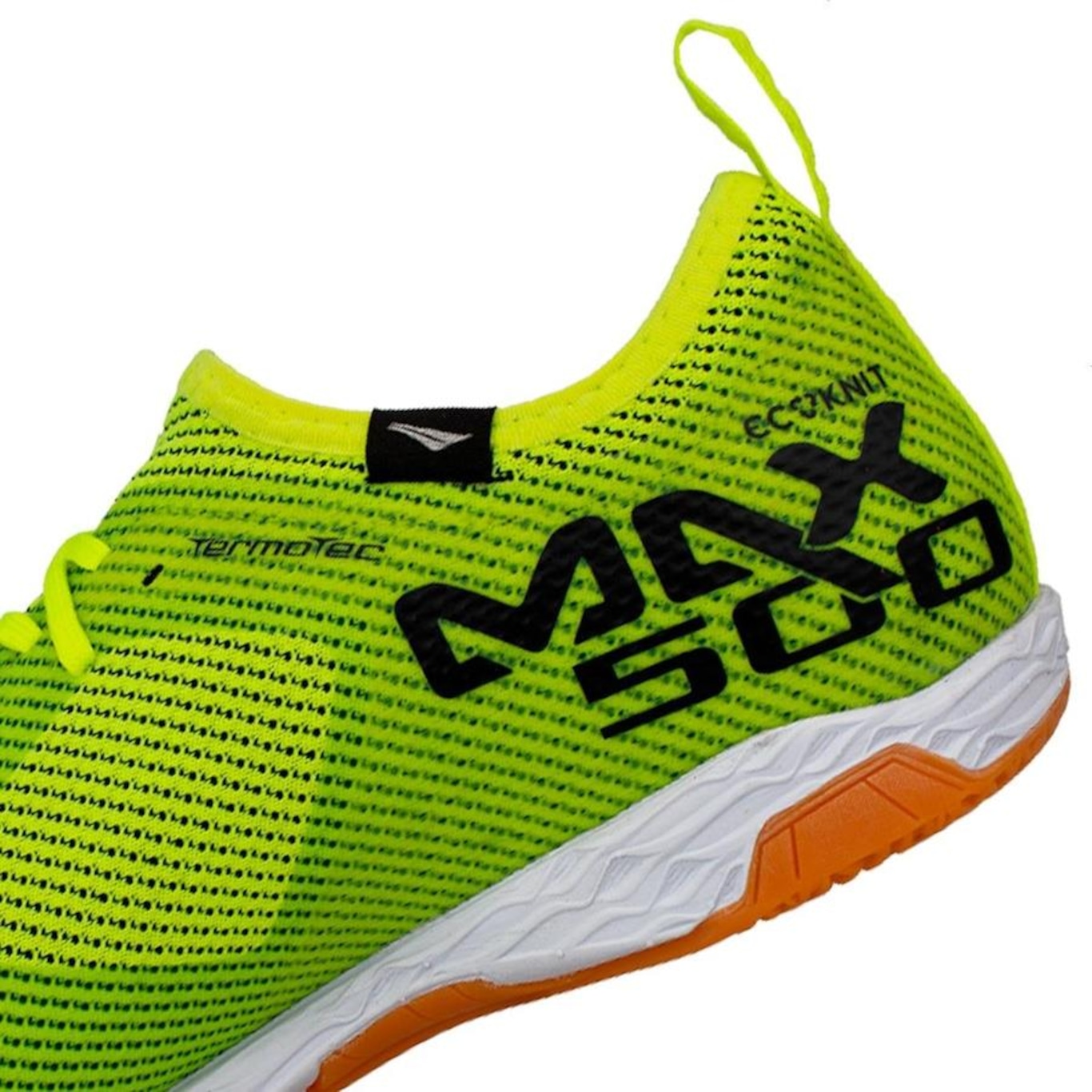 Chuteira Futsal Penalty Max 1000 Ecoknit - Preto+Amarelo