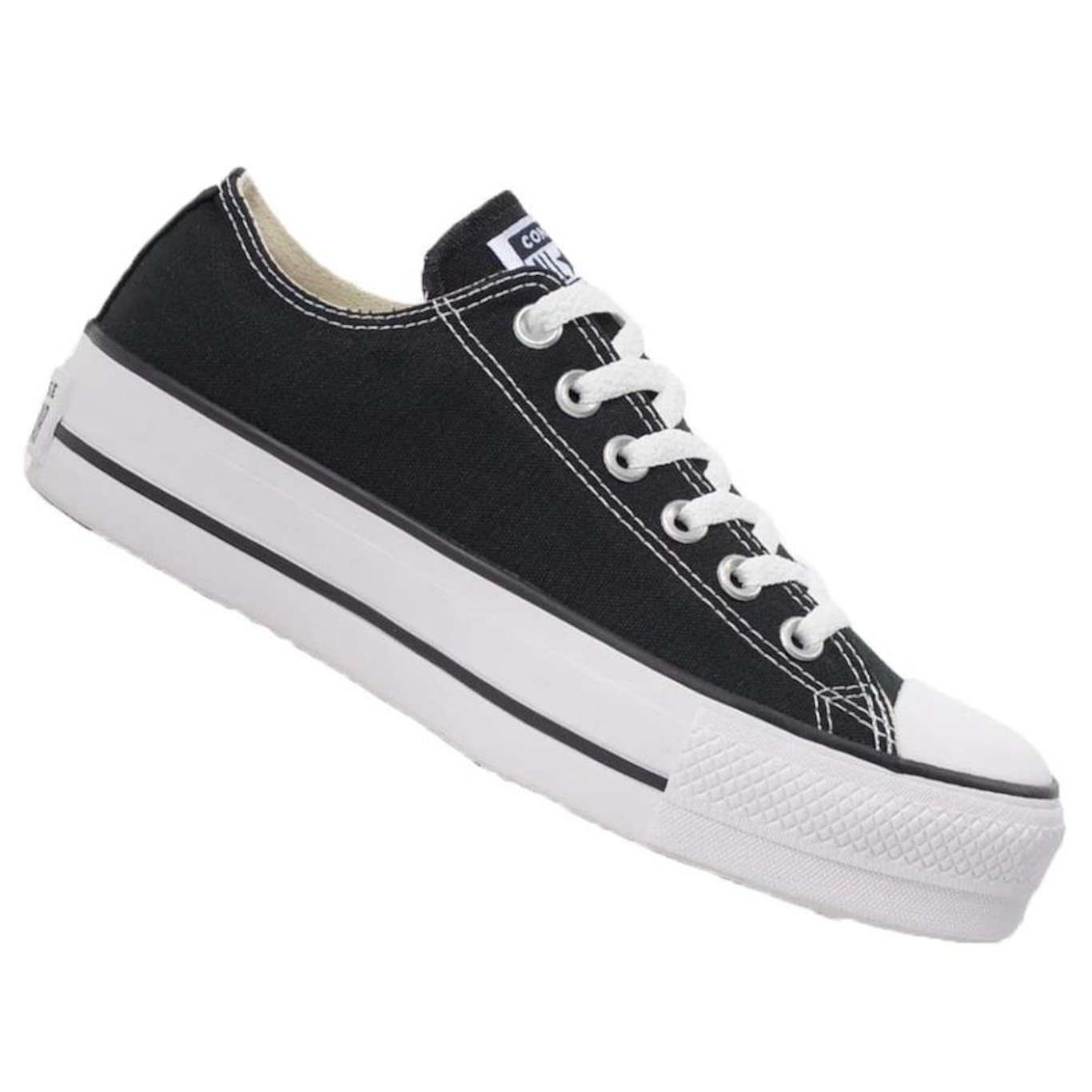 Tênis all star chuck taylor lift Plataforma Preto Lona em Promoção