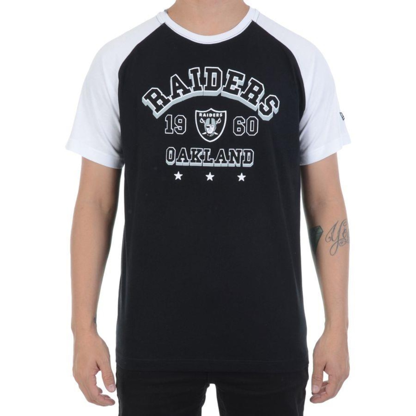 Camiseta New Era Sinse Team Raiders - Masculina - Foto 1