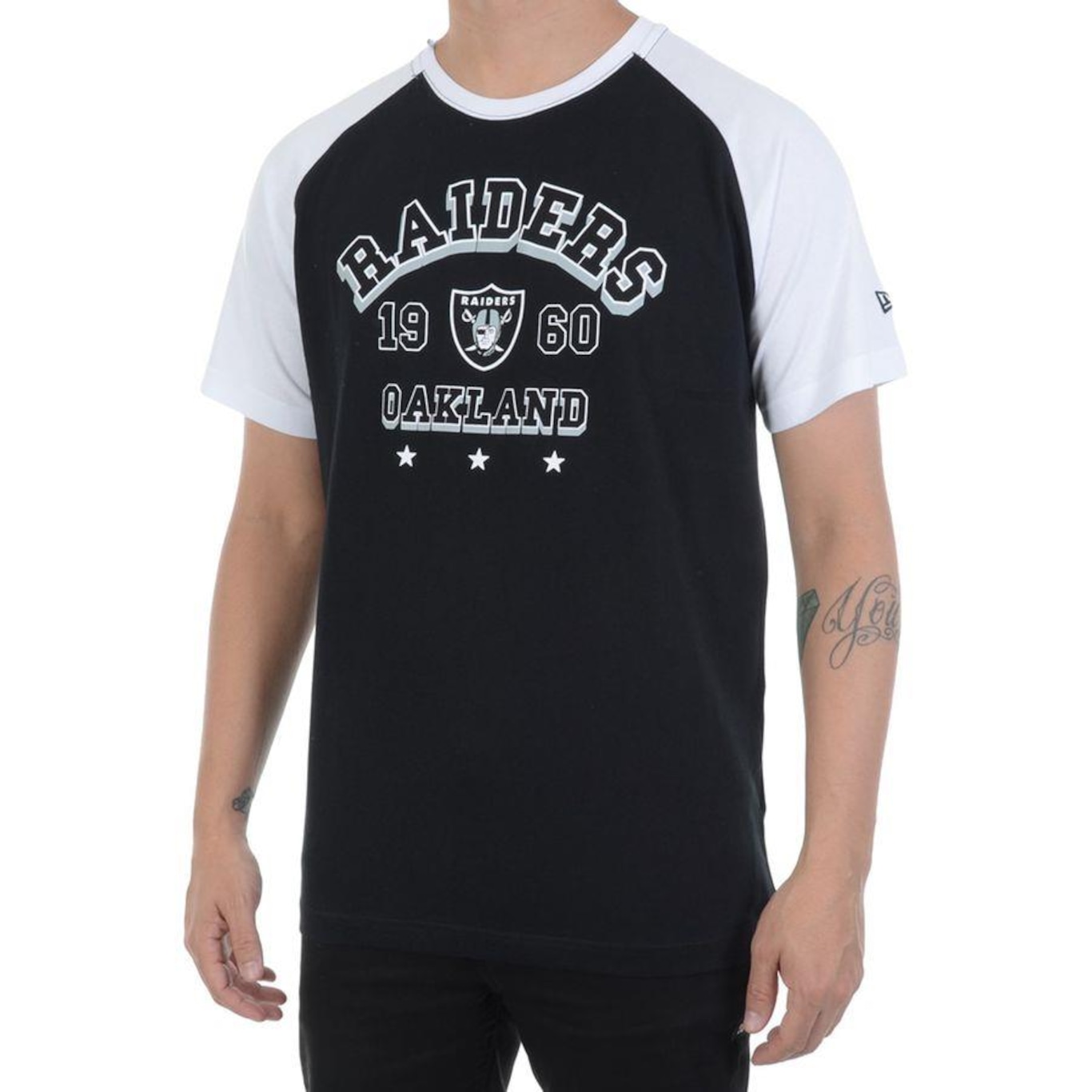 Camiseta New Era Sinse Team Raiders - Masculina - Foto 2