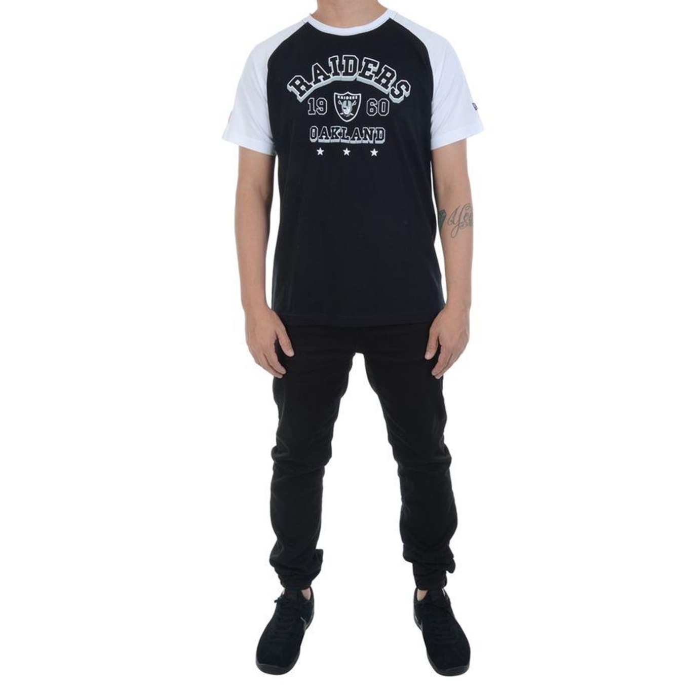 Camiseta New Era Sinse Team Raiders - Masculina - Foto 5