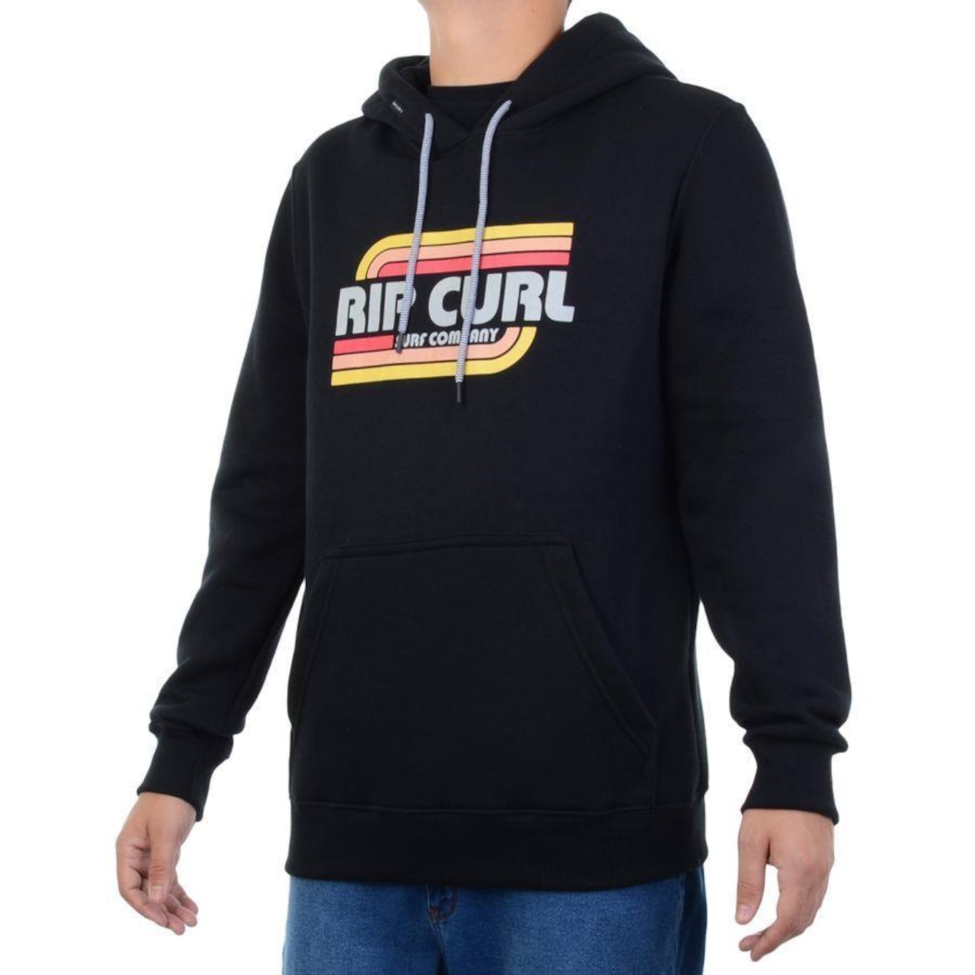 Blusão de Moletom com Capuz Rip Curl Canguru Hey - Masculino - Foto 2