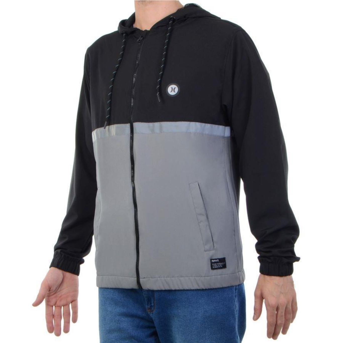 Jaqueta Com Capuz Hurley Windbreaker Light - Masculina - Foto 5