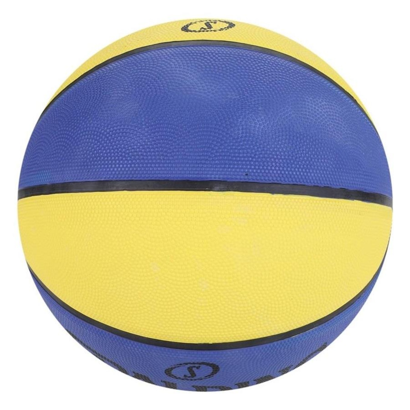 Bola de Basquete Spalding Lay-up Tamanho 7 - Amarelo e Azul