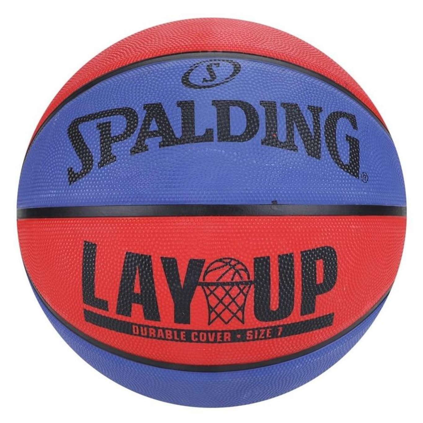 Bola de Basquete Spalding Lay Up Tam 7 Azul e Vermelha 