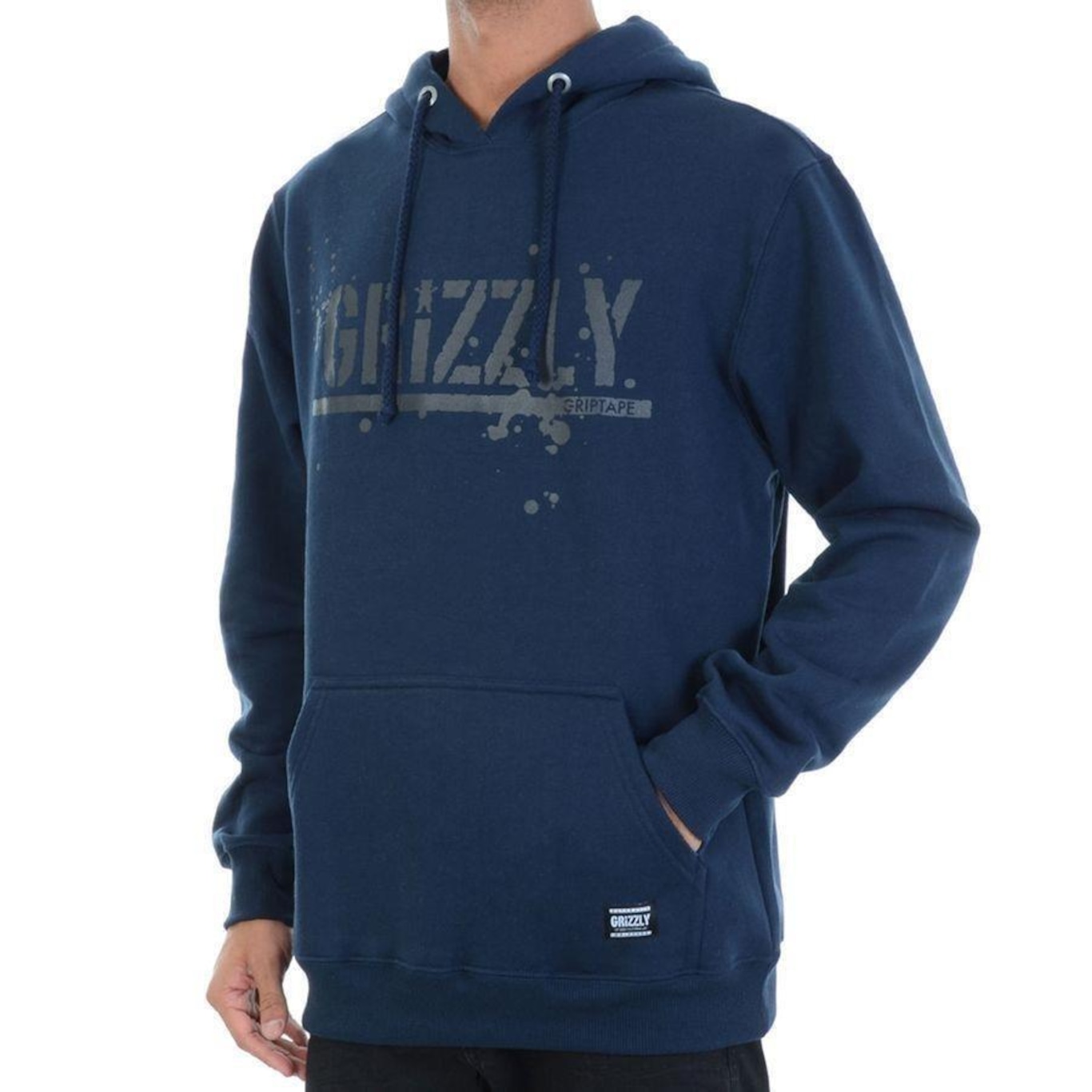 Blusão De Moletom com Capuz Grizzly Og Stamp Splatter - Masculino - Foto 1