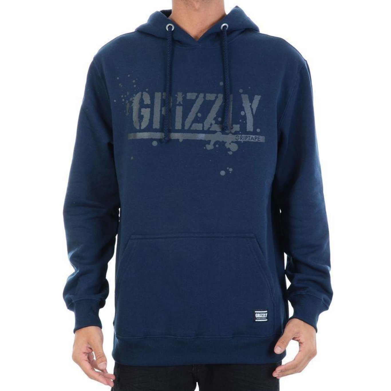 Blusão De Moletom com Capuz Grizzly Og Stamp Splatter - Masculino - Foto 4