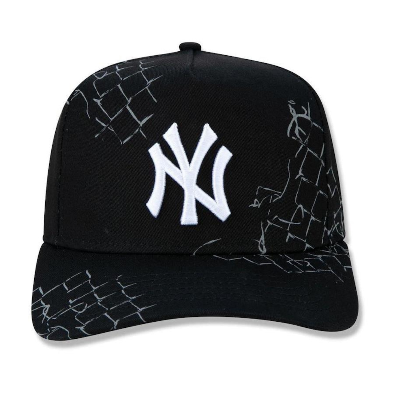 Boné Aba Curva New Era New York Yankees 940 A-Frame Fence - Strapback - Adulto - Foto 3