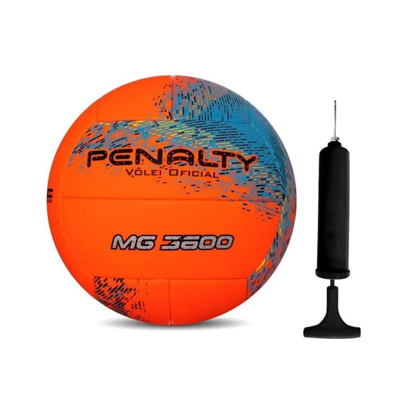 Kit Bola de Vôlei Penalty MG 3600 XXI + Bomba de Ar - Foto 1