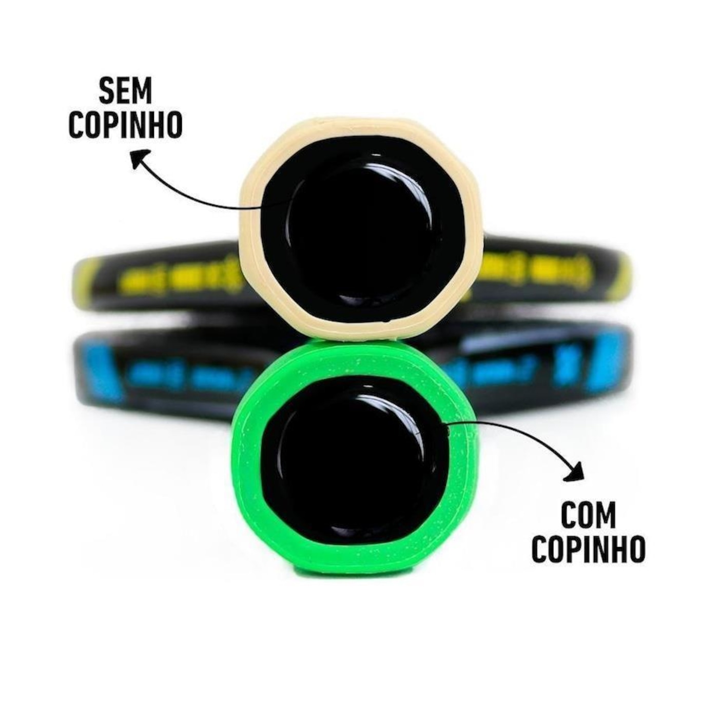 Undergrip Spider com Copo para Raquete Grosso + Bola de Beach Tennis HUPI Pro - 3 unidades - Foto 4