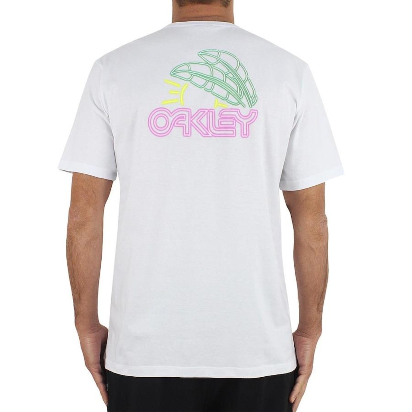 Camiseta Oakley South Beach Graphic Tee White - Masculina - Foto 2