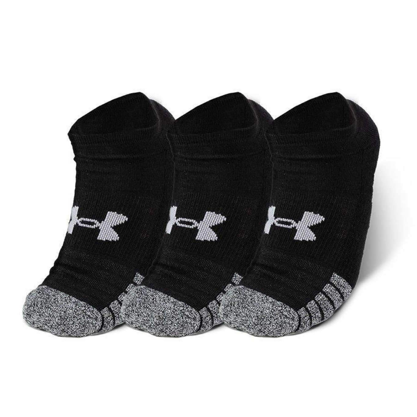 Kit Meias Invisível Under Armour Heatgear - 3 Pares - Unissex - Foto 1