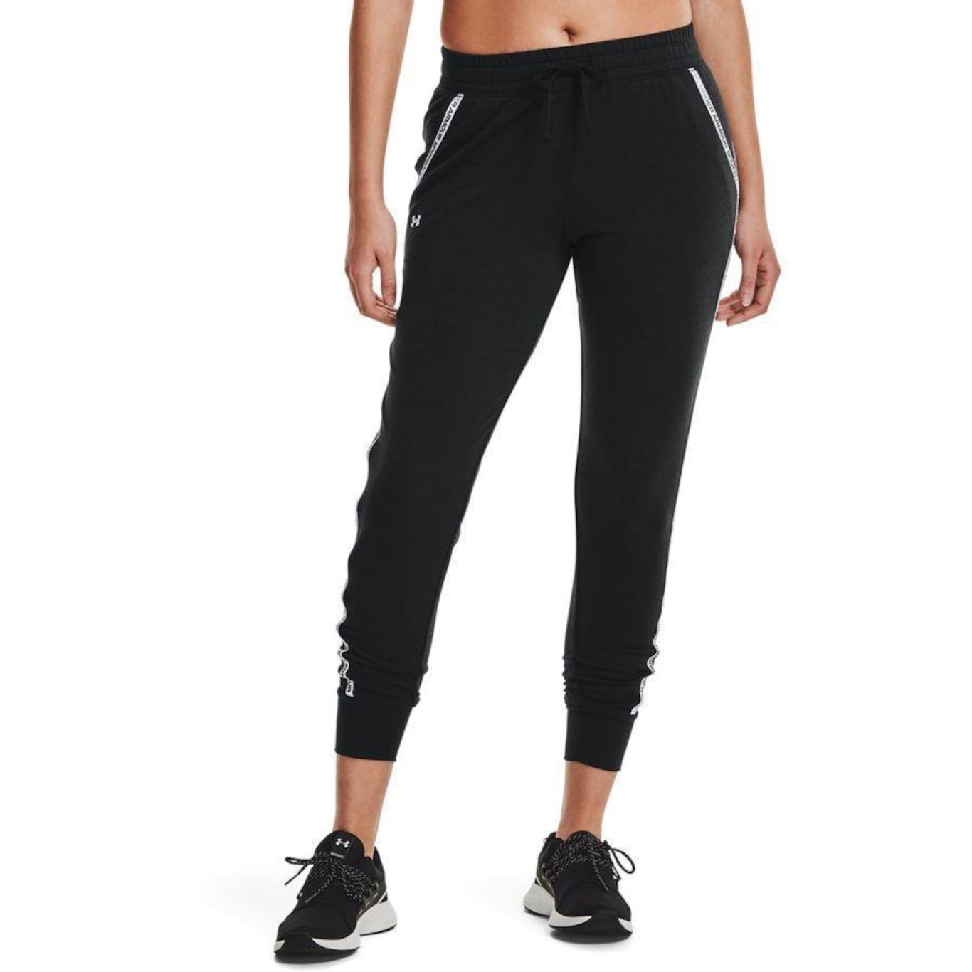 Calça Under Armour Rival Terry Taped Pant - Feminina - Foto 3