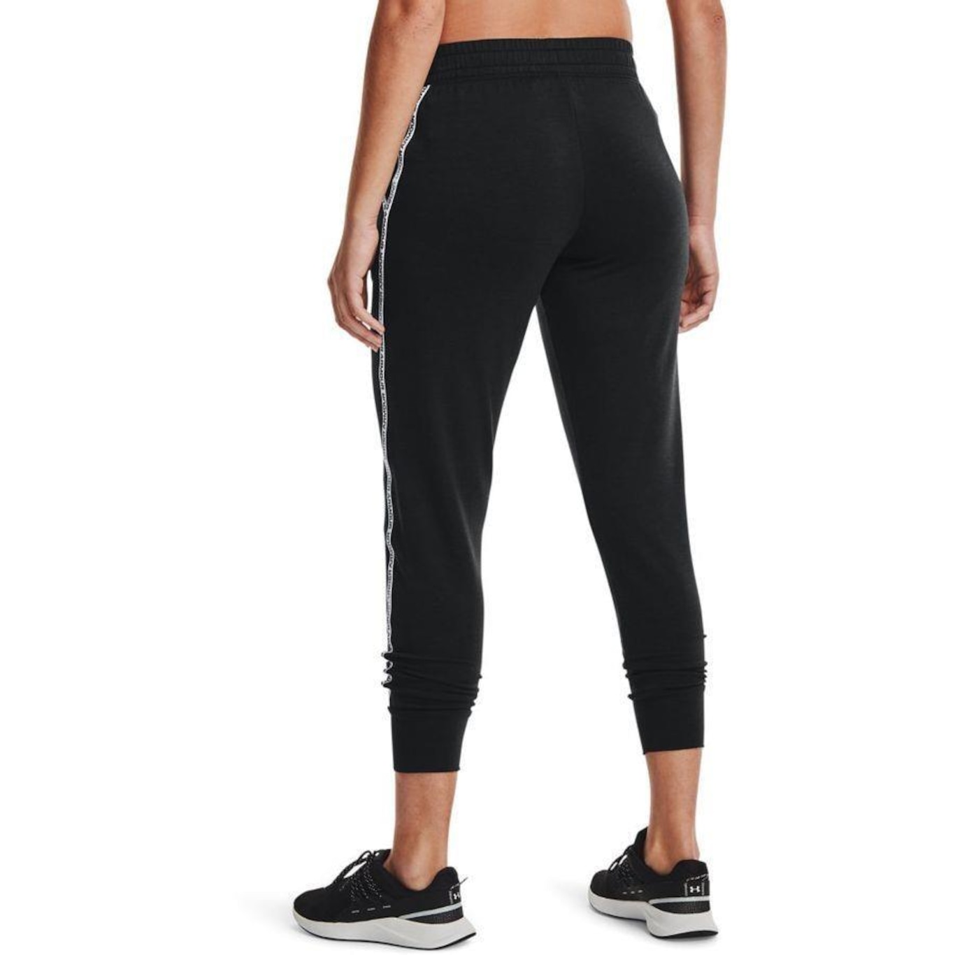 Calça Under Armour Rival Terry Taped Pant - Feminina - Foto 4